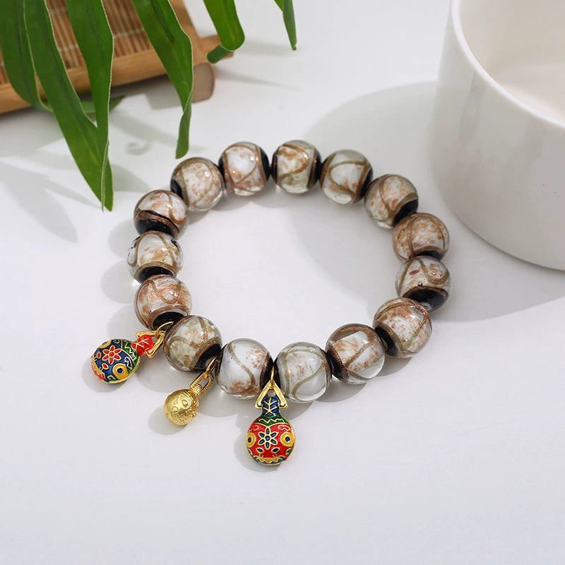Shangri-La Sacred Ash Glass Bracelet-White Energy