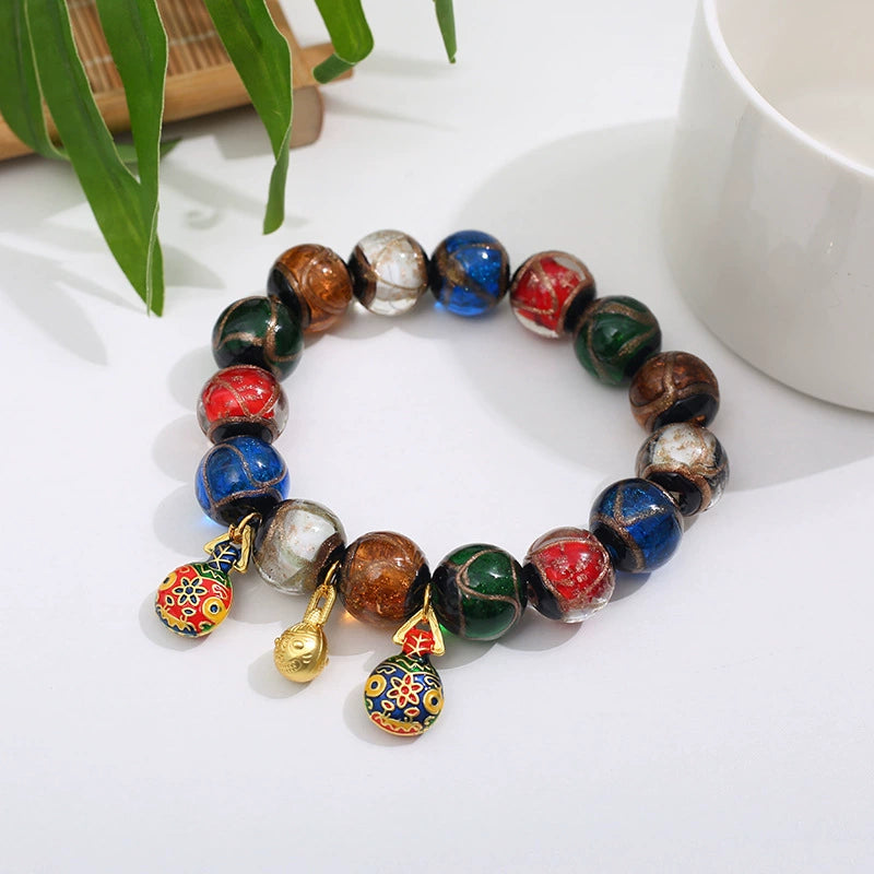 Shangri-La Sacred Ash Glass Bracelet-Colorful Energy