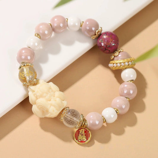Charming Pink Sacred Ash Porcelain Bracelet – Red Planet