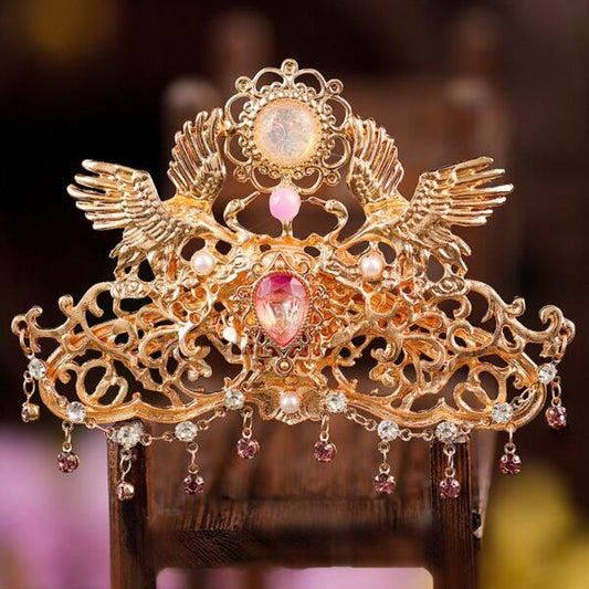 Imperial Phoenix Crown – Sacred Feminine Energy Hair Accessory
